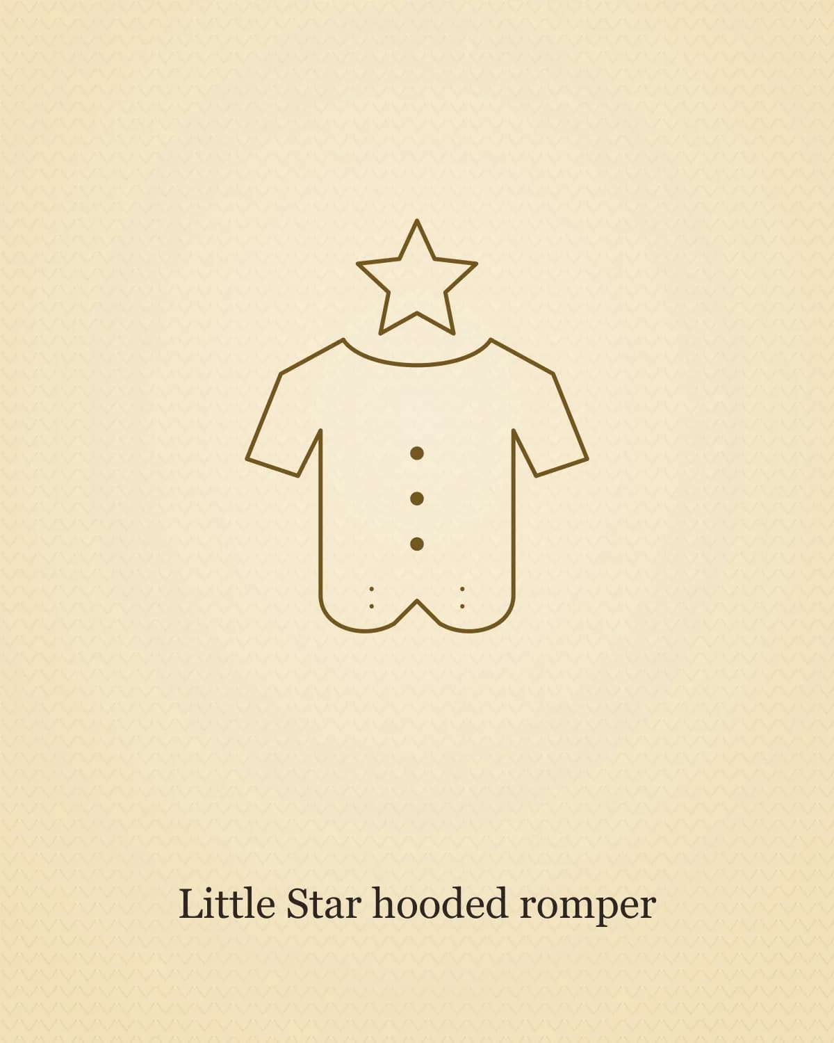 Little Star hooded romper